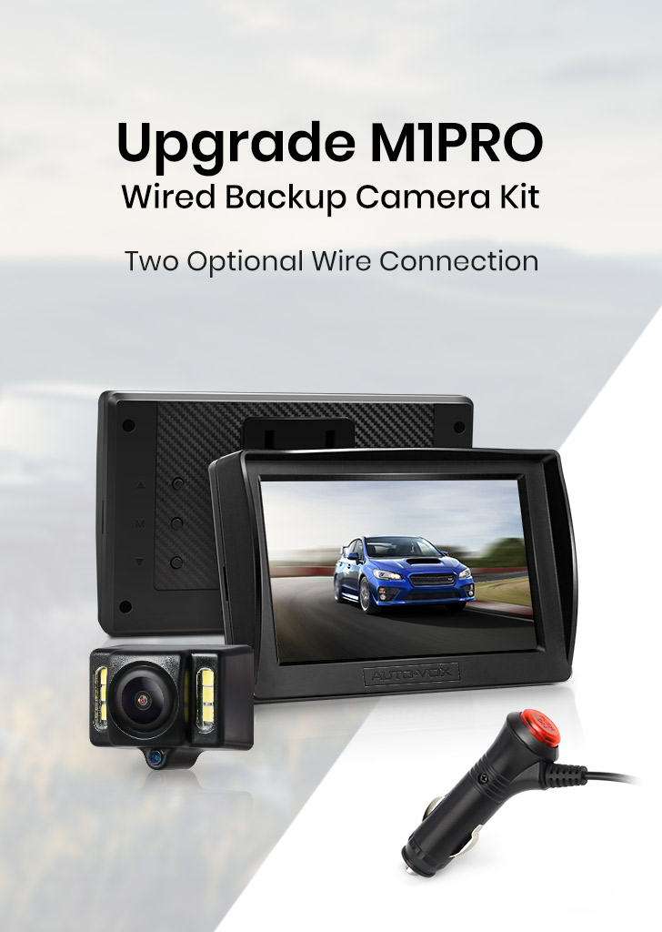 Auto-Vox M1 Auto Rückfahrkamera 4.3" LCD Monitor Kit  Einparkhilfe 170 ° 